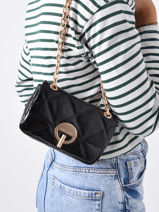 Cross Body Tas Nano Moon Leder Vanessa bruno Zwart moon 84V40326-vue-porte